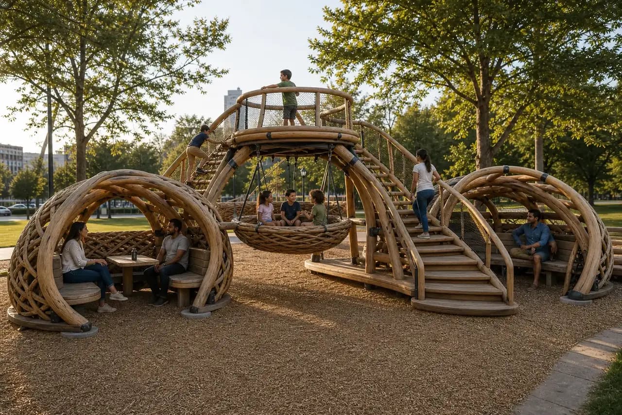 People experiencing Social Furniture